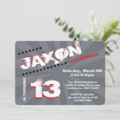 Teen/Tween Graffiti Wall Birthday Boy Party Kaart (Staand voorkant)