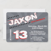 Teen/Tween Graffiti Wall Birthday Boy Party Kaart (Voorkant)