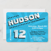 Teen/Tween Graffiti Wall Birthday Boy Party Kaart (Voorkant)