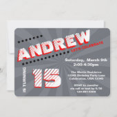 Teen/Tween Graffiti Wall Birthday Boy Party Kaart (Voorkant)