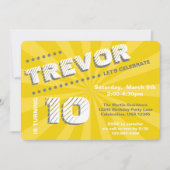 Teen/Tween Graffiti Wall Birthday Boy Party Kaart (Voorkant)