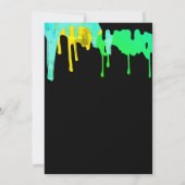 Teen Tween Jonge Jongen Elke Leeftijd Neon Verjaar Kaart (Achterkant)