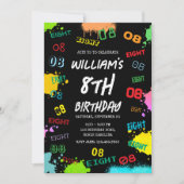 Teen Tween Young Boy Leeftijd Nummer Verjaardagsfe Kaart (Voorkant)