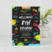 Teen Tween Young Boy Leeftijd Nummer Verjaardagsfe Kaart (Staand voorkant)