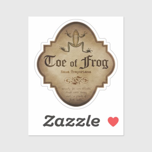 Teen van Kikker Apotheker Sticker (Vel)