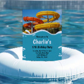 Teen Water Park Summer Birthday Party Kaart