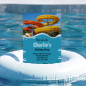 Teen Water Park Summer Birthday Party Kaart