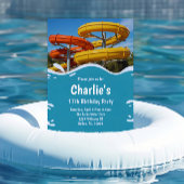Teen Water Park Summer Birthday Party Kaart