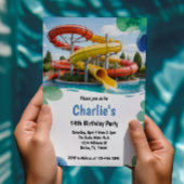 Teen Water Park Summer Birthday Party Kaart