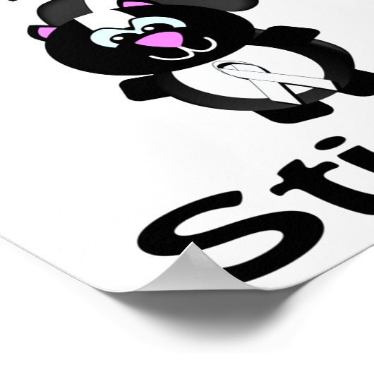 Teen Zwangerschap Stinks Skunk Awareness Design Poster (Hoek)