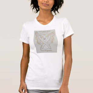 Teen Zwangerschap Wit bewustzijn Ribbon Angel Shir T-shirt