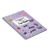 Teenage Dream Composition Spiral Notebook (purple) Notitieboek (Rechterzijde)