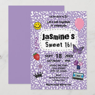 Teenage Dream Sweet 16 Birthday Uitnodiging