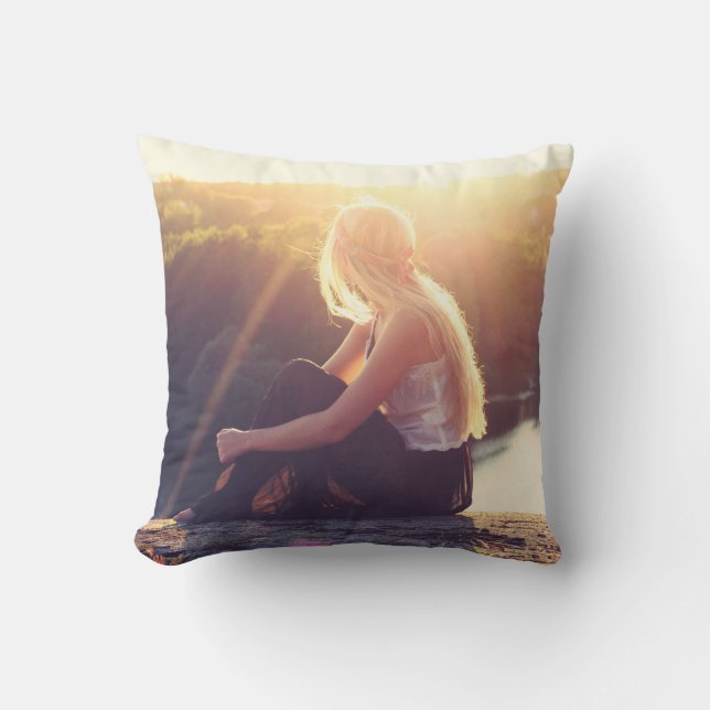 Teenage Girls Bohemian Pillow Kussen (Voorkant)