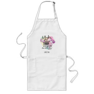 Teenage Goddochter Gift Pink Unicorn Proverb Cute Lang Schort