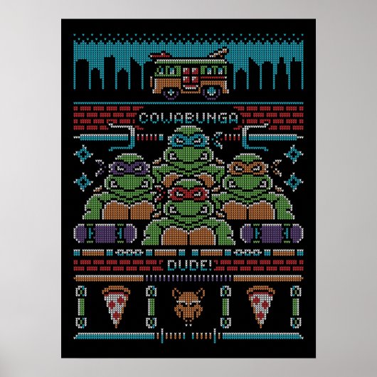 Teenage Mutant Ugly Sweater Poster (Voorkant)