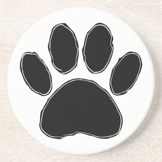 Teenagel Potloodtekening in het zwart Zandsteen Onderzetter (Voorkant)