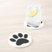 Teenagel Potloodtekening in het zwart Zandsteen Onderzetter (Zijkant)