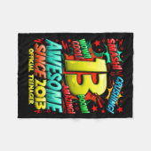 Teenager 13 Year Old Boys 13th Birthday Boy  Fleece Deken (Voorkant (Horizontaal))