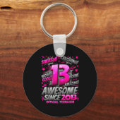 Teenager 13 Year Old Boys 13th Birthday Boy  Sleutelhanger (Voorkant)