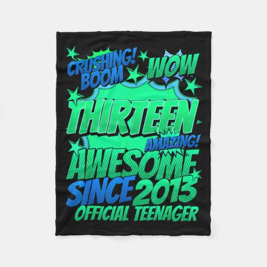 Teenager 13 Year Old For Boys 13 Year Old Boy  Fleece Deken (Voorkant)