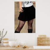 Teenager die een cd vasthoudt poster (Keuken)