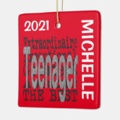 Teenager Extraordinaire CUSTOM Ceramic Ornamed Keramisch Ornament (Links)