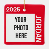 Teenager Extraordinaire CUSTOM Ceramic Ornament (Achterkant)