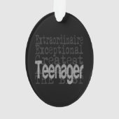 Teenager Extraordinaire Ornament (achterkant)