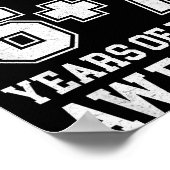 Teenager Funny 6 7 13th Birthday  Poster (Hoek)