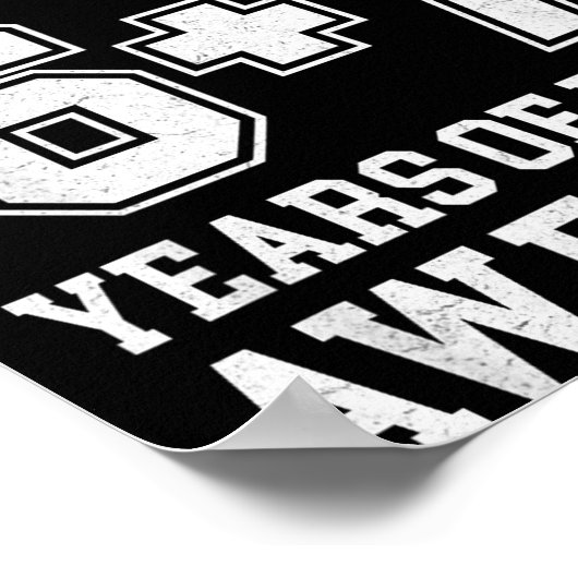 Teenager Funny 6 7 13th Birthday  Poster (Hoek)