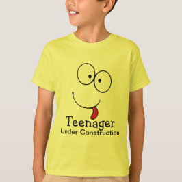 Teenager in de bouw Funny Face T-shirt