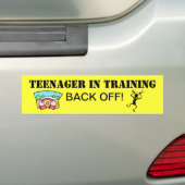 Teenager in de Bumpersticker Opleiding (Op auto)