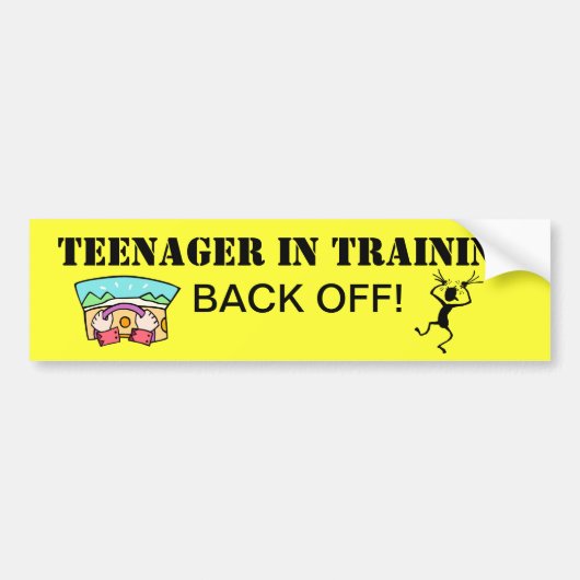 Teenager in de Bumpersticker Opleiding (Voorkant)