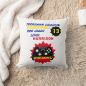 Teenager Loading Funny Gamer Personalized Birthday Kussen (Deken)