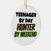 Teenager van Day Hunter voor Weekend Keramisch Ornament (Rechts)