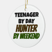 Teenager van Day Hunter voor Weekend Keramisch Ornament (Links)