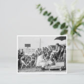 Teenbehandelingen bij de strand van 1922 briefkaart (Staand voorkant)