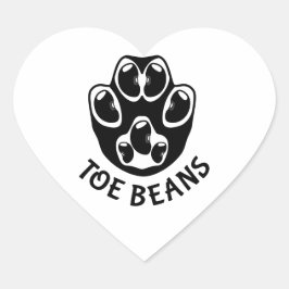 Teenbonen - Black Beans Hart Sticker