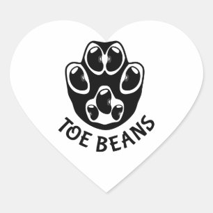 Teenbonen - Black Beans Hart Sticker