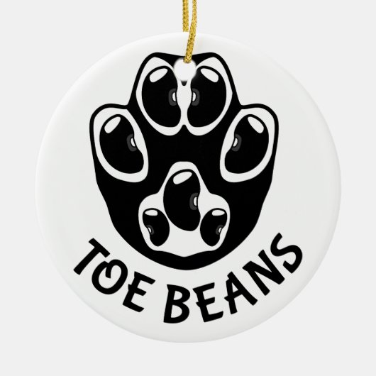 Teenbonen - Black Beans Keramisch Ornament (Voorkant)