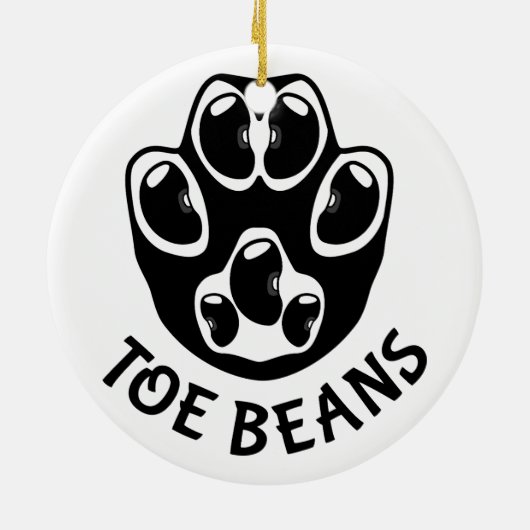 Teenbonen - Black Beans Keramisch Ornament (Achterkant)