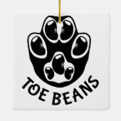 Teenbonen - Black Beans Keramisch Ornament (Achterkant)