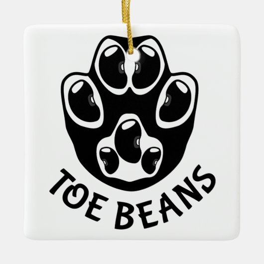 Teenbonen - Black Beans Keramisch Ornament (Voorkant)