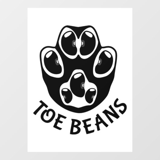 Teenbonen - Black Beans Raamsticker (Vel)