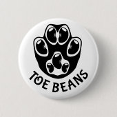 Teenbonen - Black Beans Ronde Button 5,7 Cm (Voorkant)