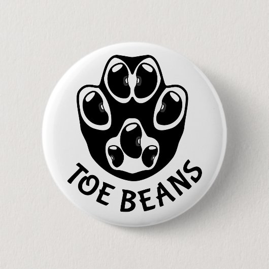 Teenbonen - Black Beans Ronde Button 5,7 Cm (Voorkant)