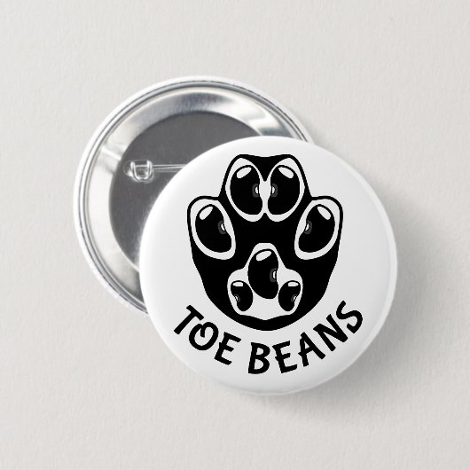 Teenbonen - Black Beans Ronde Button 5,7 Cm (Voorkant /achterkant)