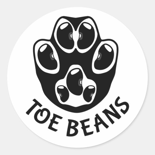 Teenbonen - Black Beans Ronde Sticker (Voorkant)