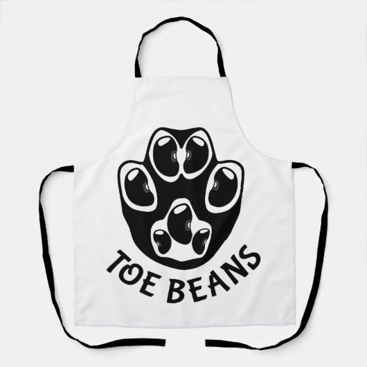 Teenbonen - Black Beans Schort (Voorkant)